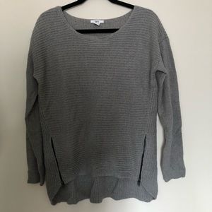 Bar III High-Low Zip Sweater